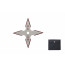 4-Point Technicolor Throwing Star